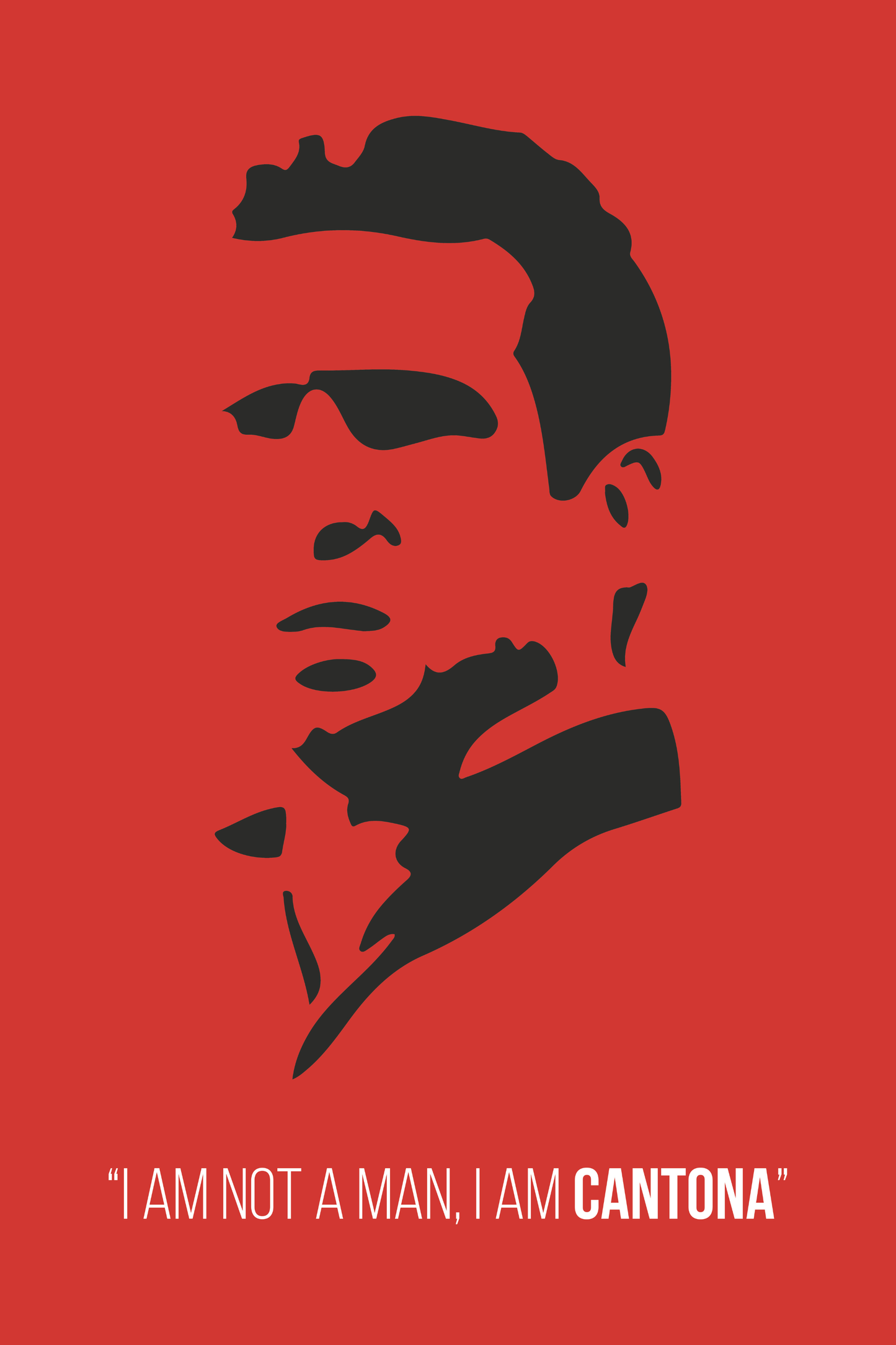 Eric Cantona - Man Utd 2 Digital Art Football Poster