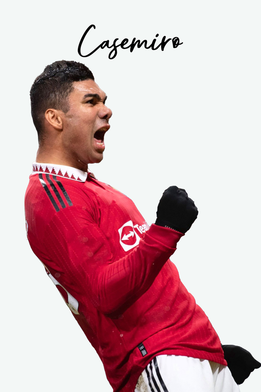 Casemiro - Man Utd 1 Digital Art Football Poster