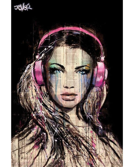 Loui Jover - DJ Girl Poster
