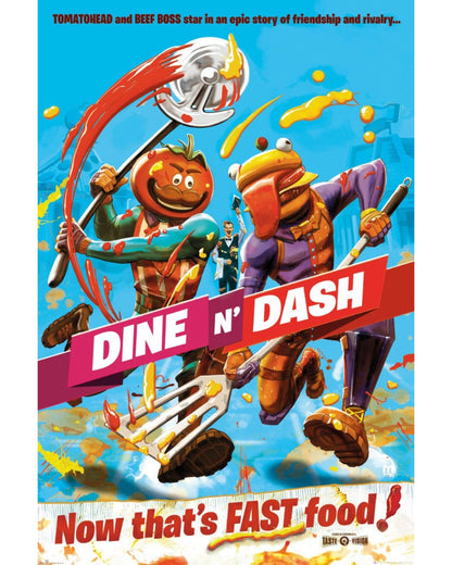 Fortnite - Dine n Dash Poster
