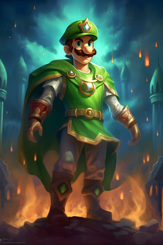 Super Mario 12 Digital Art Gaming Poster