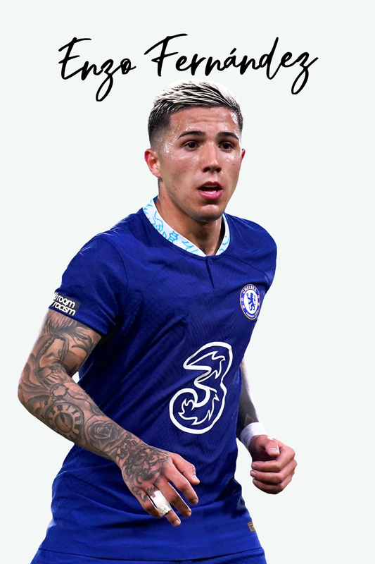 Enzo Fernandez - Chelsea 1 Digital Art Football Poster