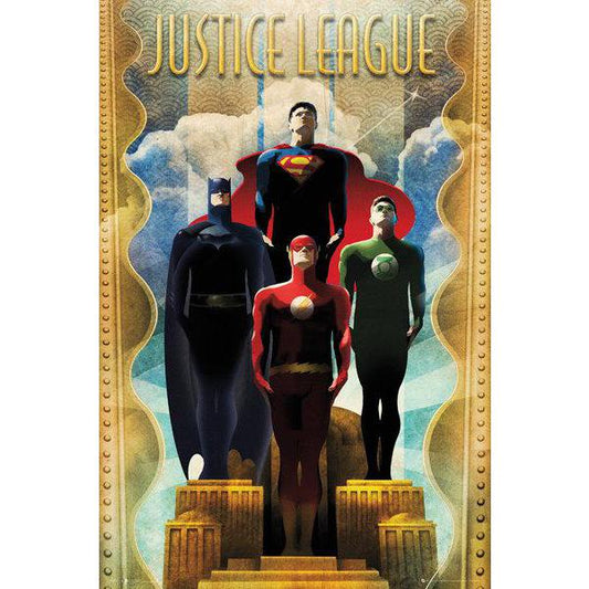 Justice League - DC Comics Team Art Deco Maxi Poster