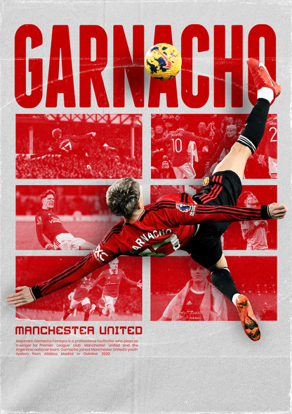 Alejandro Garnacho - Bicycle Kick Poster