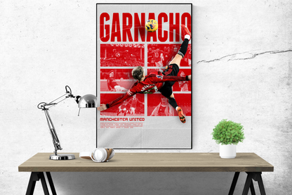 Alejandro Garnacho - Bicycle Kick Poster