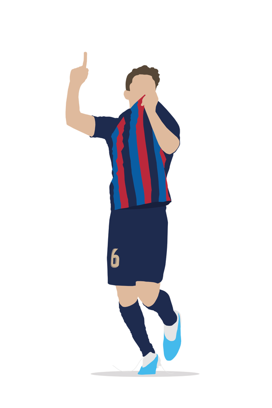Gavi - Barcelona 1 Digital Art Football Poster
