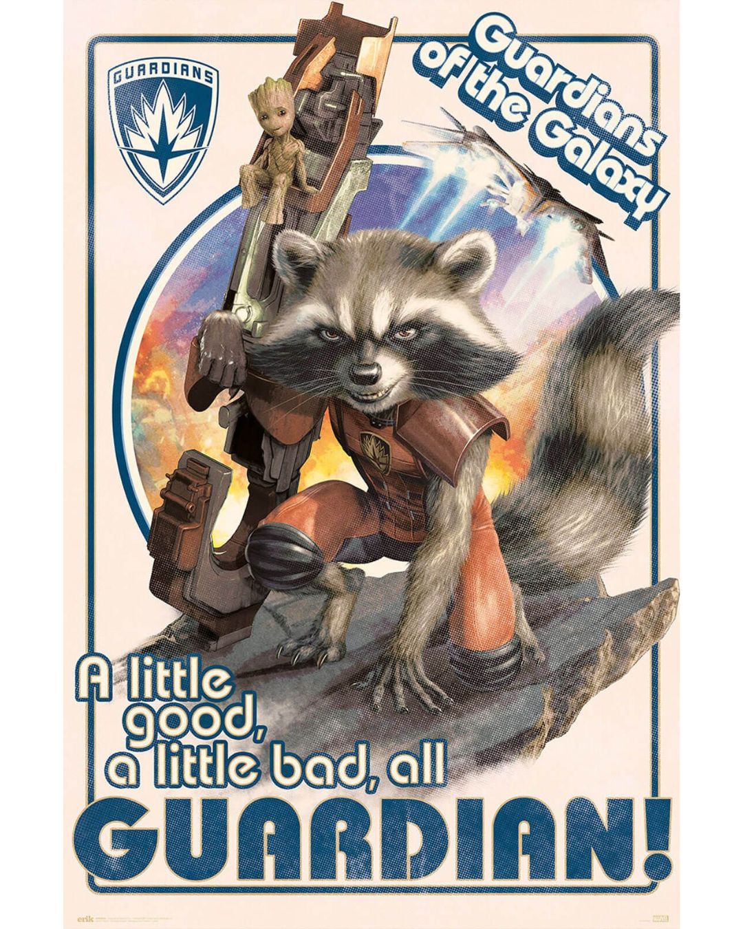 Marvel - Guardians of the Galaxy Poster - Rocket & Baby Groot