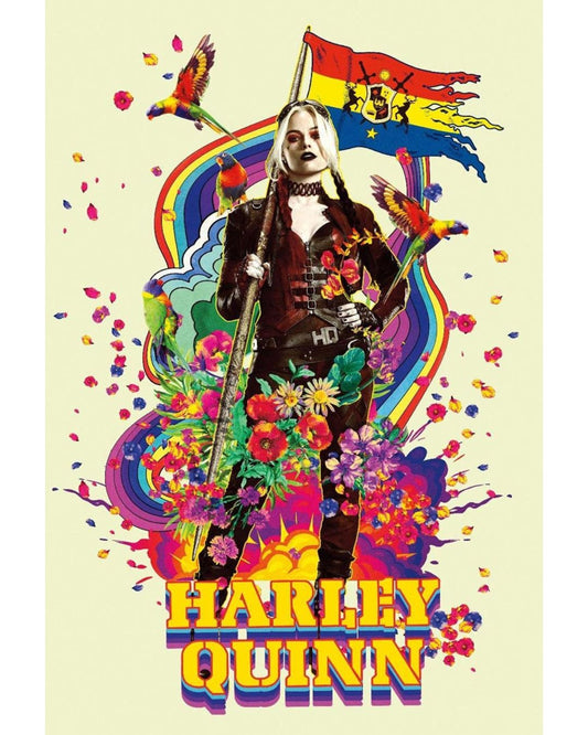 Harley Quinn - Rainbow Poster