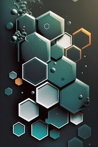 Honeycomb1 - Abstract Art Poster