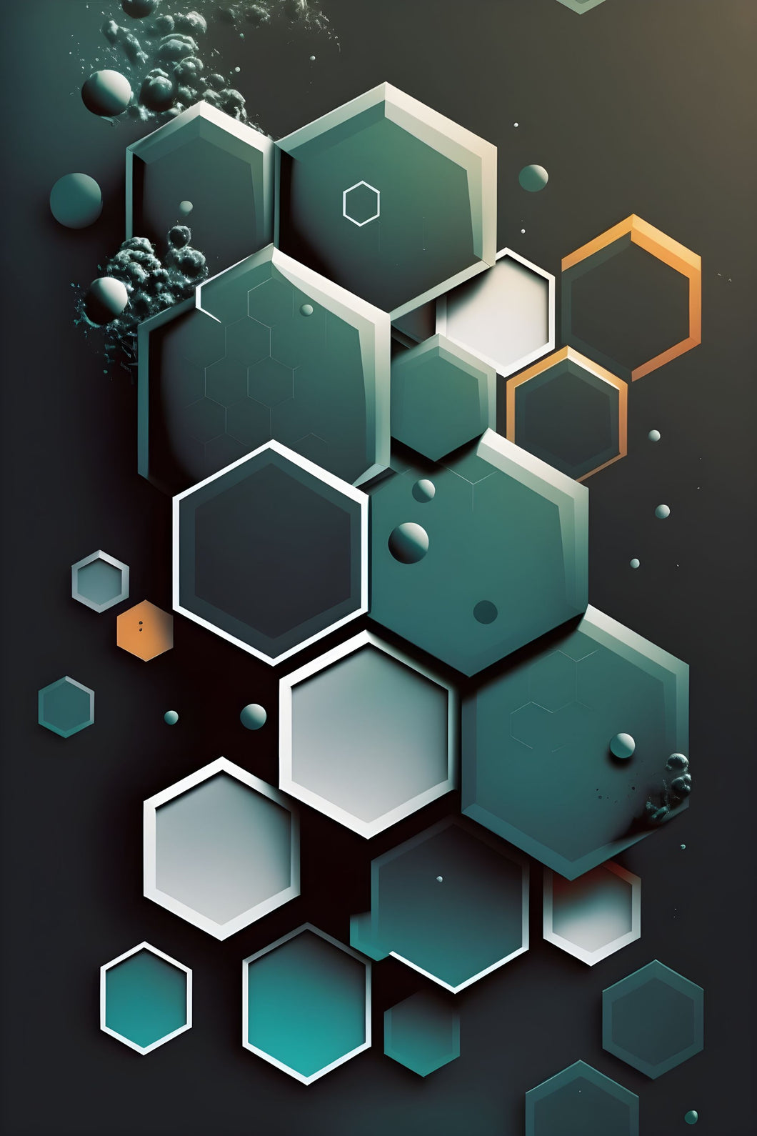 Honeycomb1 - Abstract Art Poster