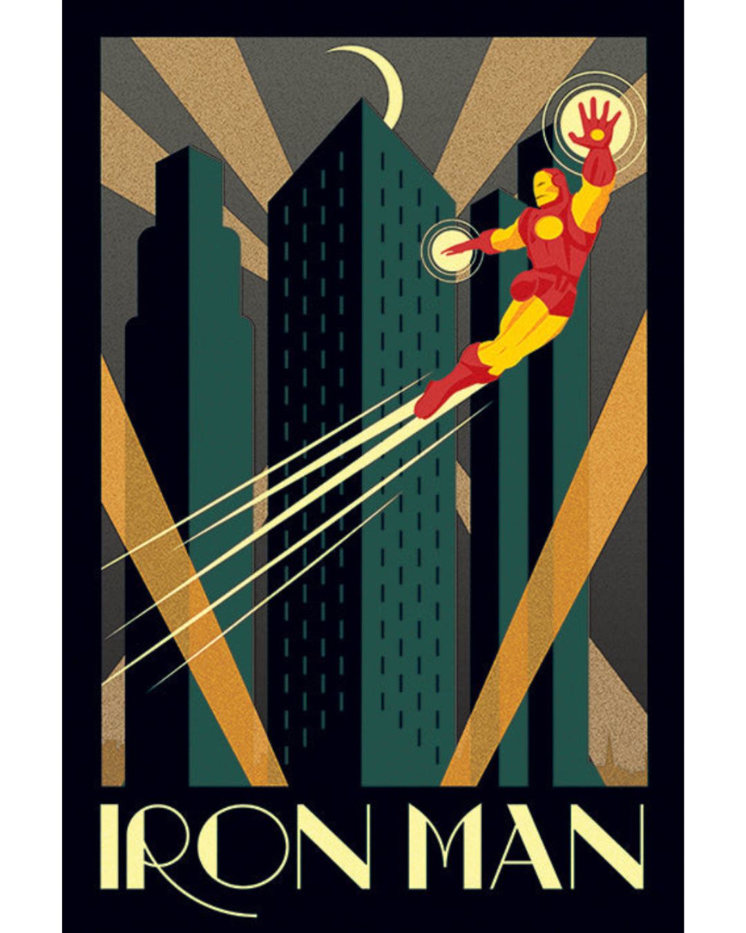 Iron Man - Art Deco Poster