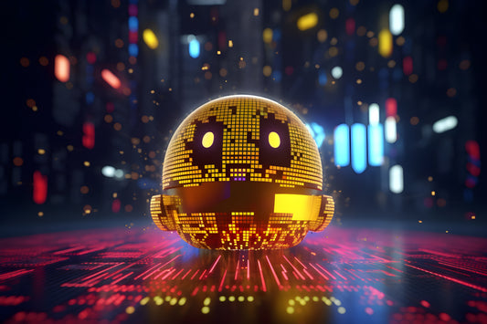 Pac-Man 4 Digital Art Gaming Poster