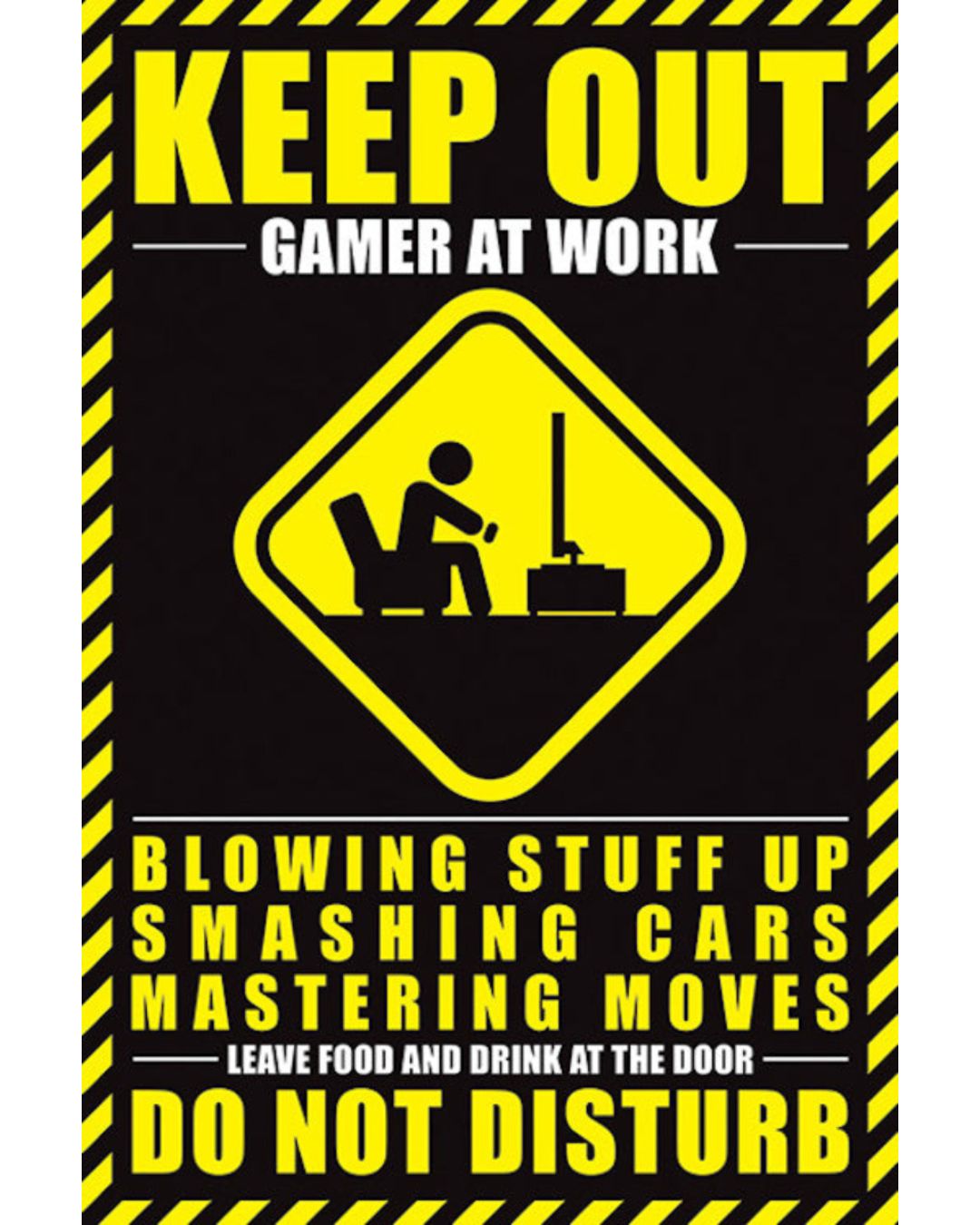 Gamer at Work Poster