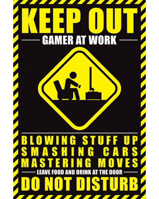 Gamer at Work Poster
