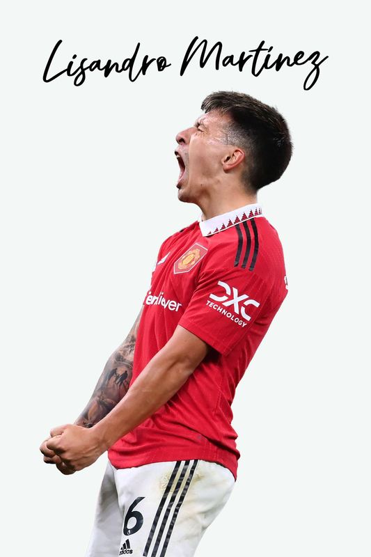 Lisandro Martínez - Man Utd 1 Digital Art Football Poster