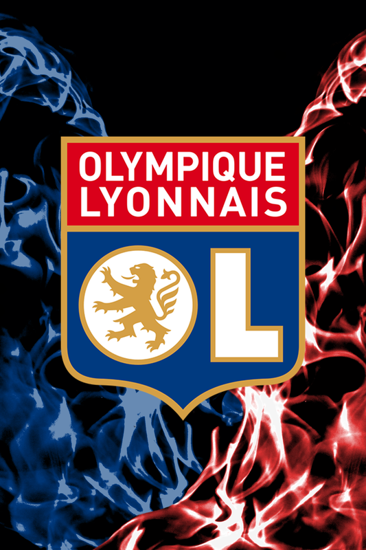 Olympique Lyonnais Emblem 1 Digital Art Football Poster