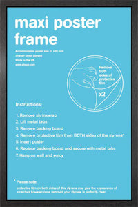 Black Poster Frame (Maxi Size only)