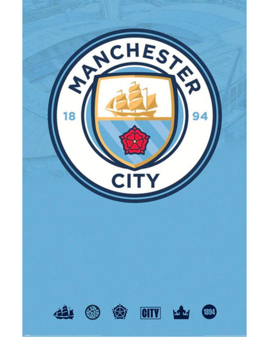 Manchester City - Club Emblem Football Poster