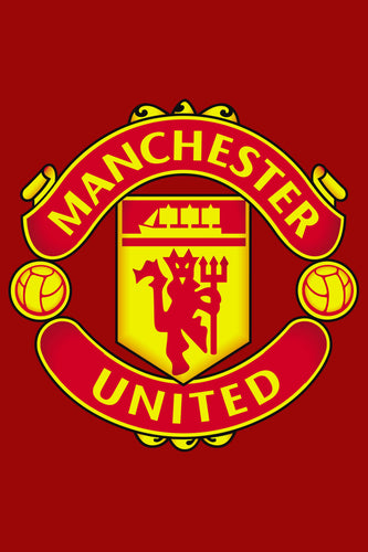 Manchester United - Red Emblem Poster