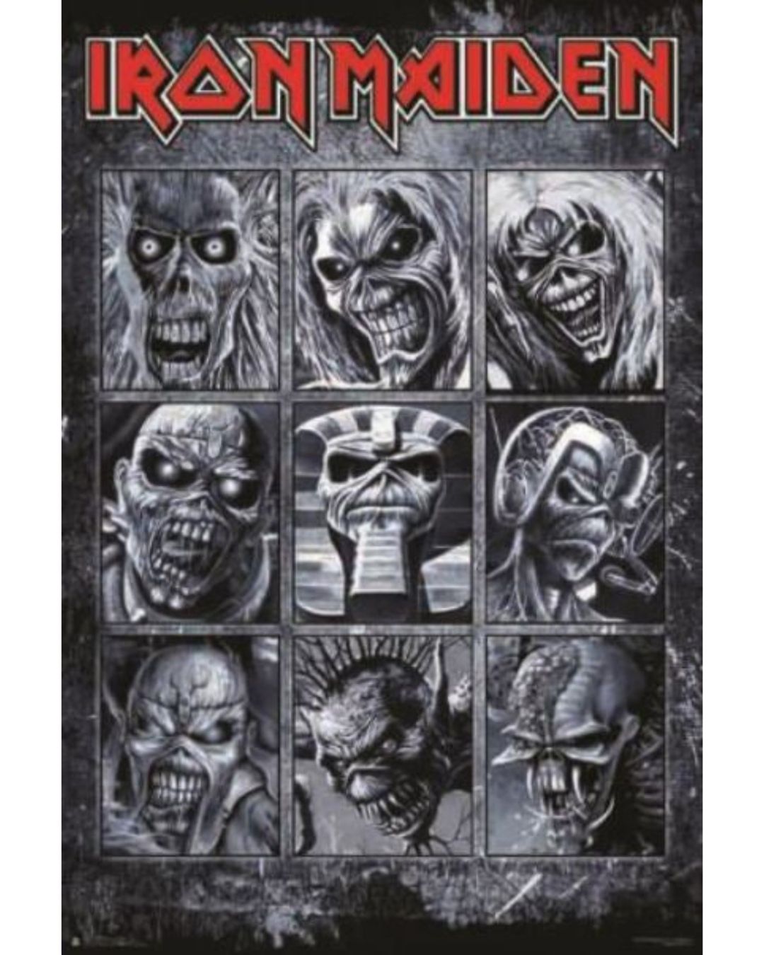 Iron Maiden - Many Faces of Eddie - Poster