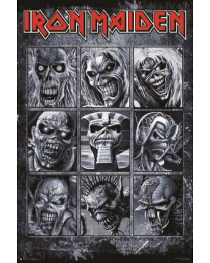 Iron Maiden - Many Faces of Eddie - Poster