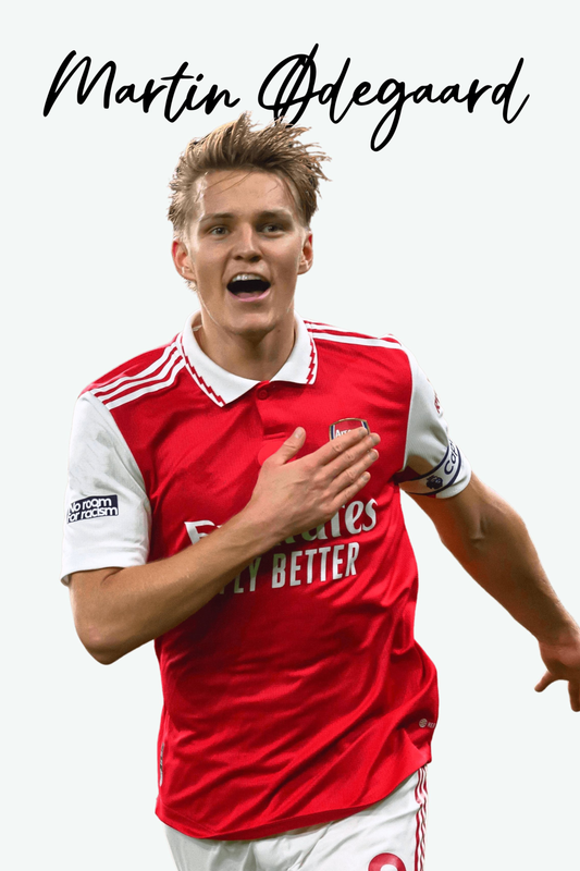 Martin Odegaard - Arsenal 1 Digital Art Football Poster