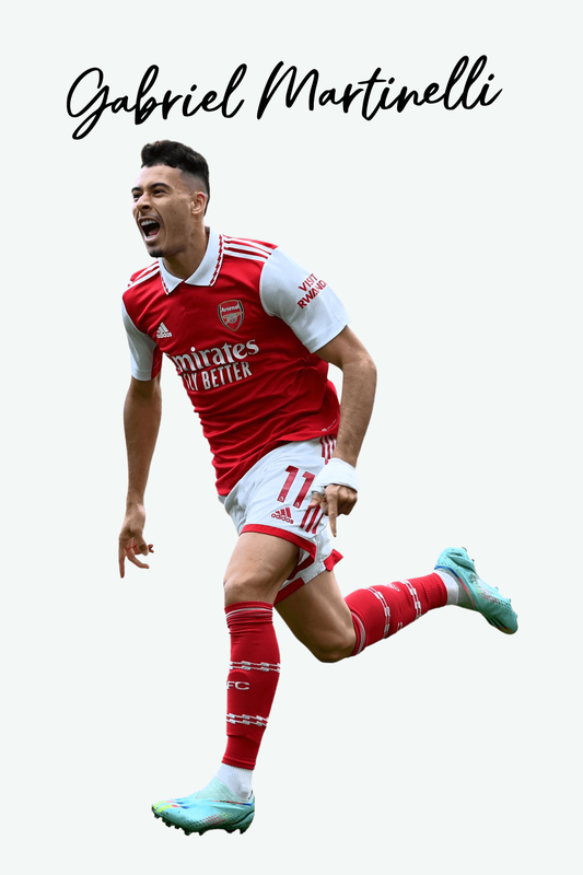 Gabriel Martinelli - Arsenal 1 Digital Art Football Poster