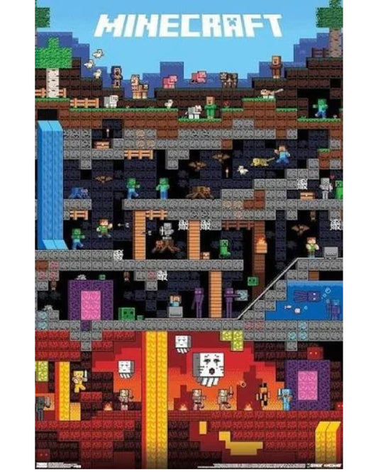 Minecraft Worldly Gaming Poster