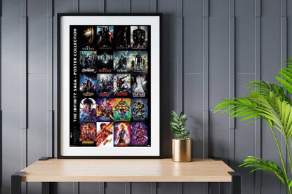 Avengers Infinity War Saga Poster - room mockup - egoamo posters