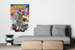 Sonic The Hedgehog Poster - room mockup - egoamo posters