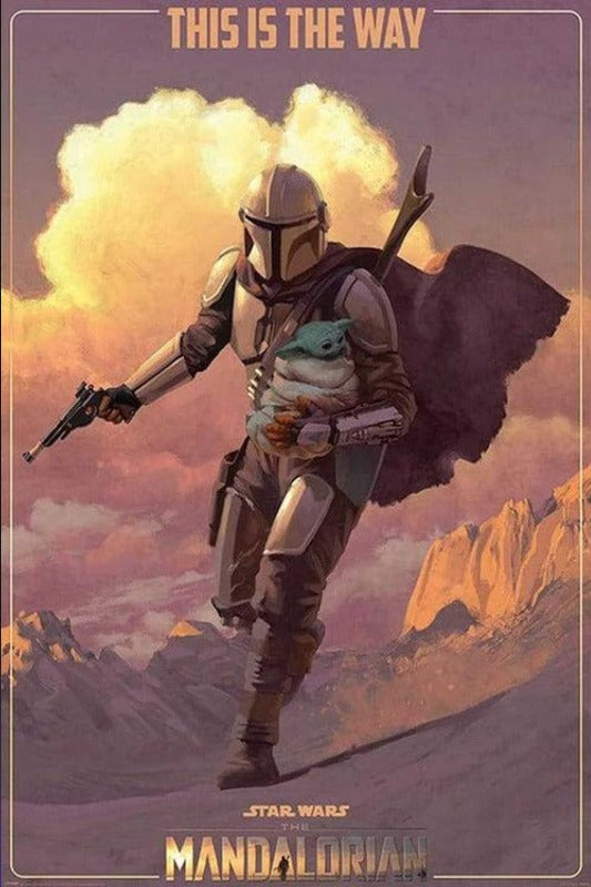 Star Wars The Mandalorian On the Run - egoamoposters