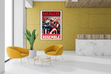 Avengers Assemble Poster - room mockup - egoamo posters