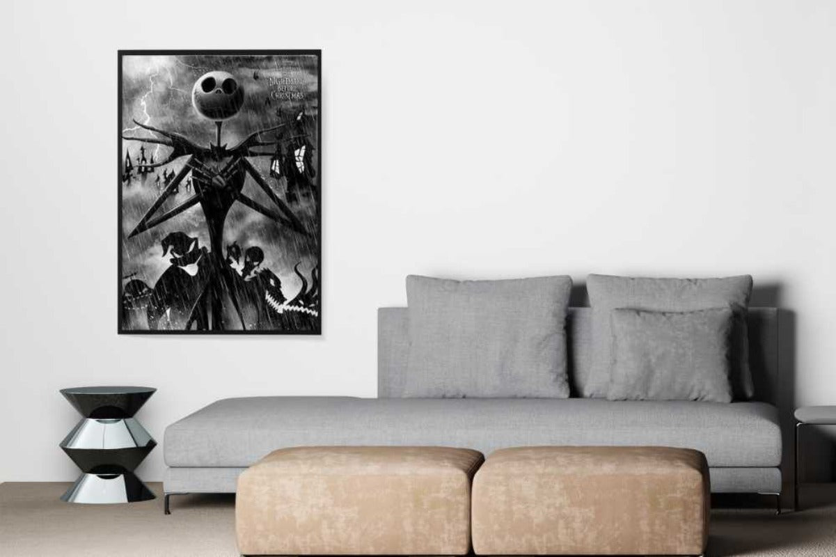 Nightmare Before Christmas - room mockup - egoamoposters