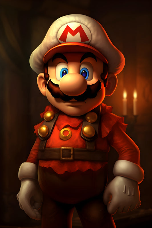 Super Mario 19 Digital Art Gaming Poster