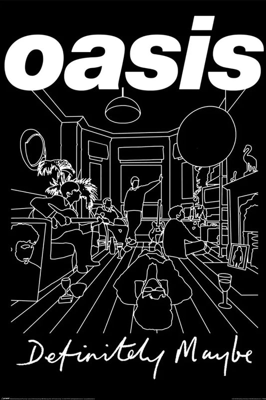 Oasis - Definitely Maybe Art Music Poster