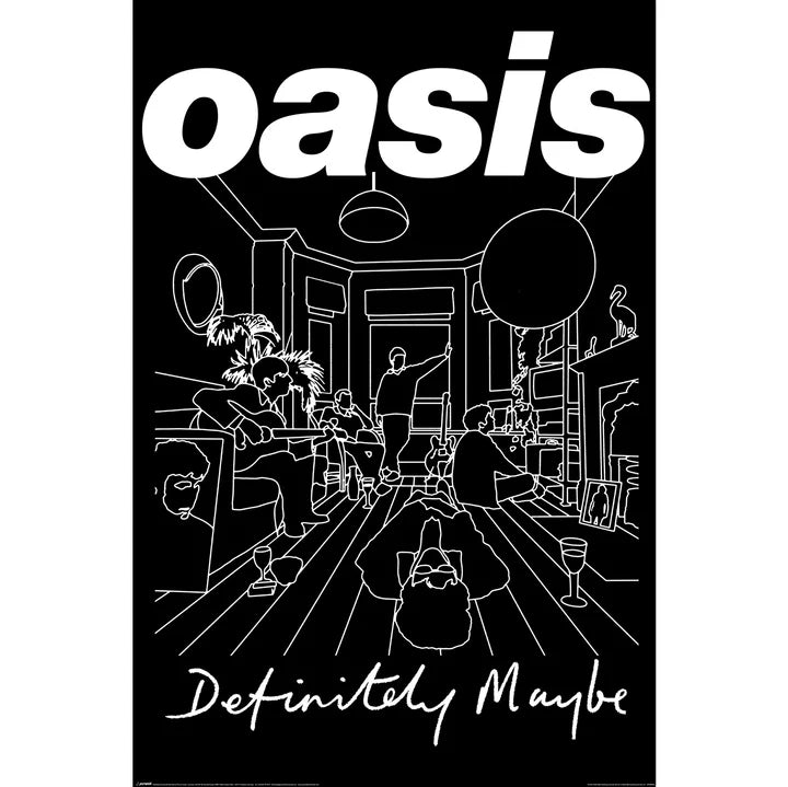Oasis - Definitely Maybe Art Music Poster