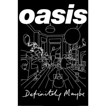 Oasis - Definitely Maybe Art Music Poster