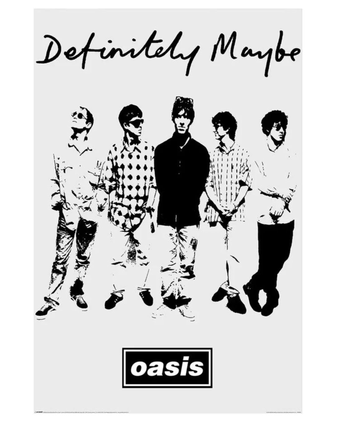 Oasis - Definitely Maybe Band Music Poster