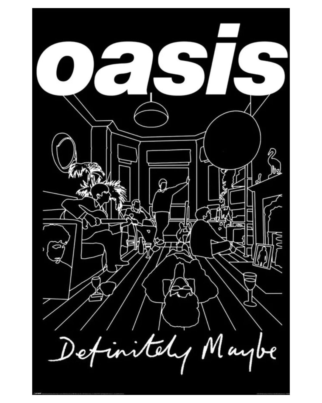 Oasis - Definitely Maybe Art Music Poster