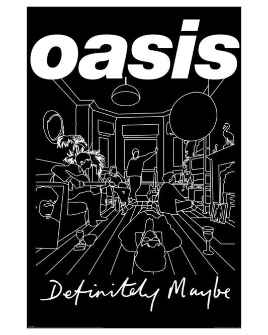 Oasis - Definitely Maybe Art Music Poster
