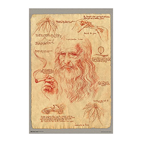 Leonardo da Vinci Smoking poster