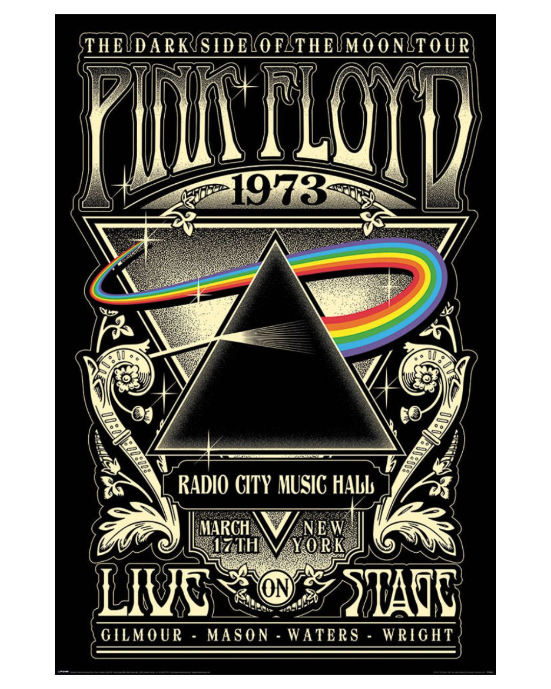 Pink Floyd - 1973 Dark Side of the Moon Tour Poster