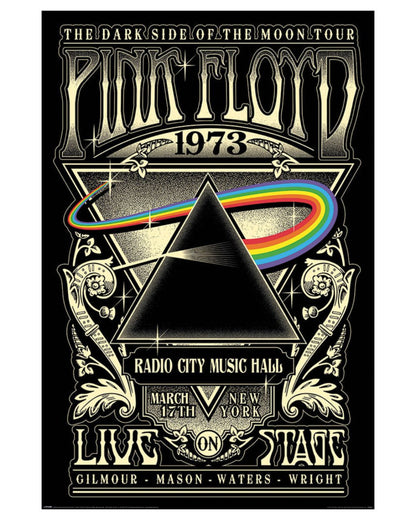 Pink Floyd - 1973 Dark Side of the Moon Tour Poster