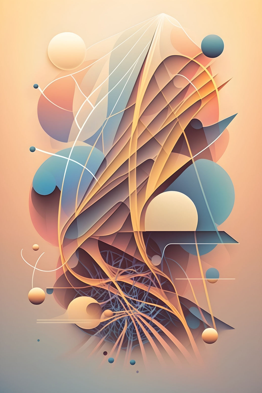 Planet Roots - Abstract Art Poster - egoamo.co.za