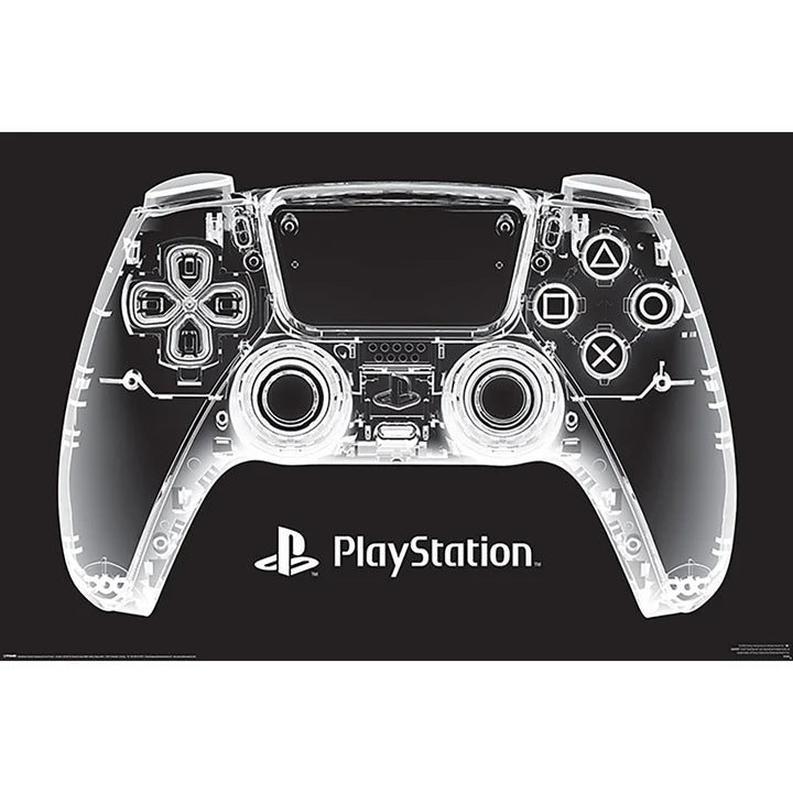 Playstation Controller X Ray Gaming Poster