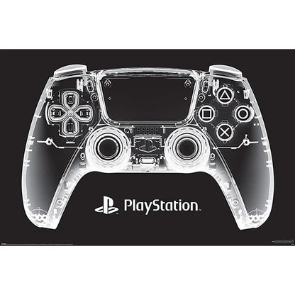 Playstation Controller X Ray Gaming Poster