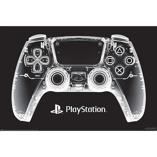 Playstation Controller X Ray Gaming Poster