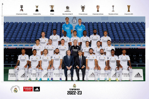 Real Madrid 2022/2023 Squad Poster