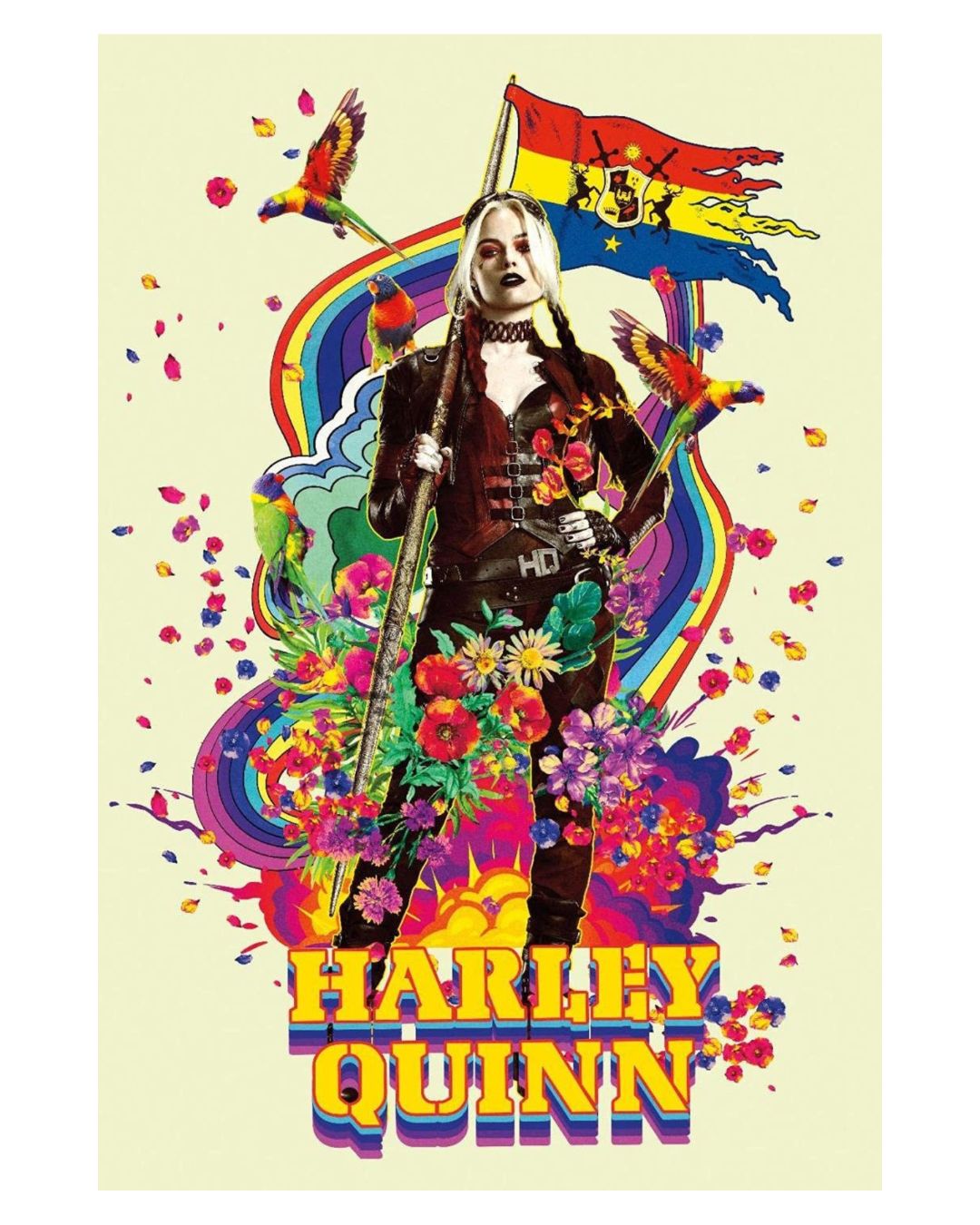 Harley Quinn - Rainbow Poster