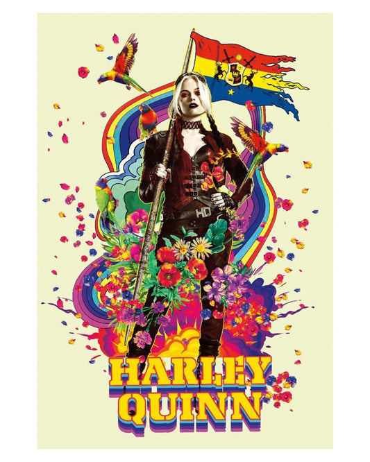 Harley Quinn - Rainbow Poster
